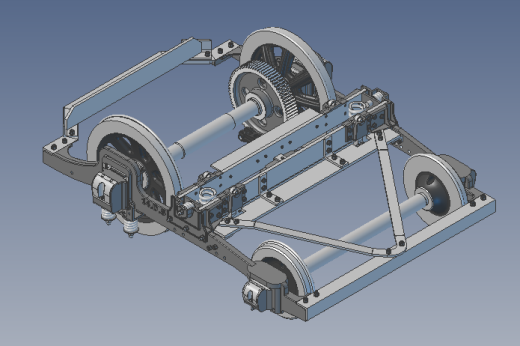 14-D-5牵引力转向架3D模型图纸 STP格式缩略图